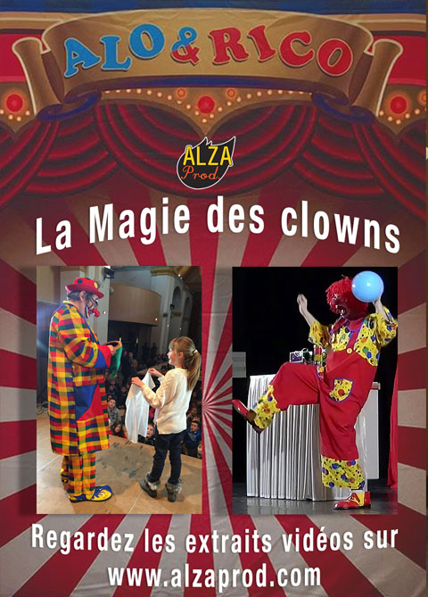 Affiche la magie des clowns