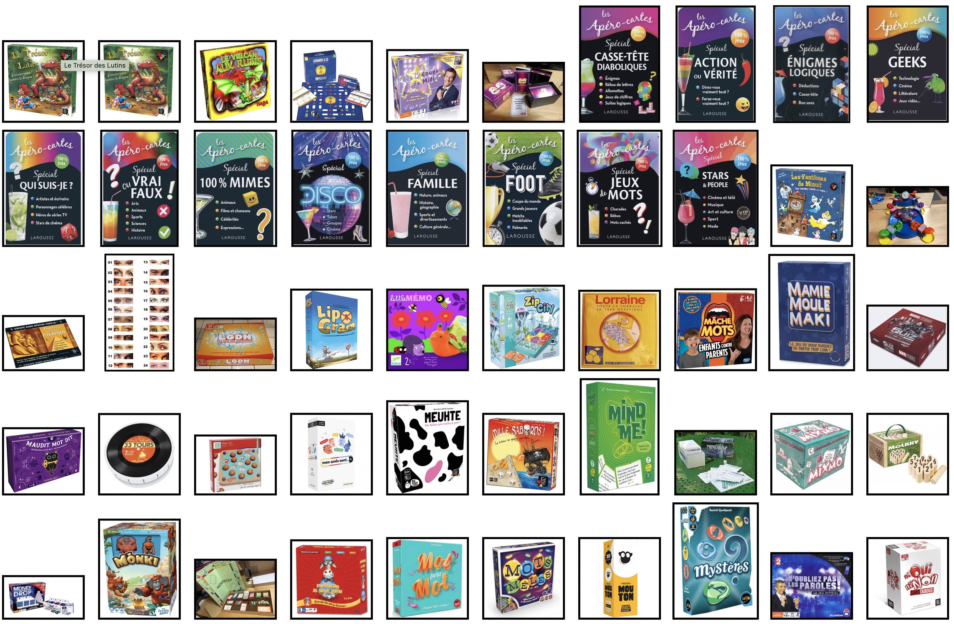 Sélection de jeux de société L à N