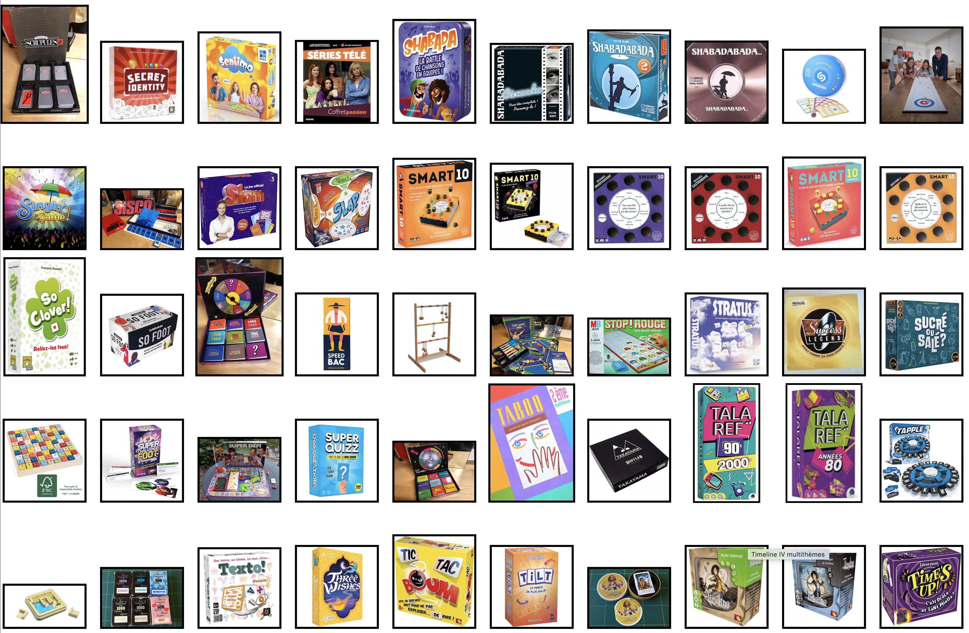 Sélection de jeux de société S à T