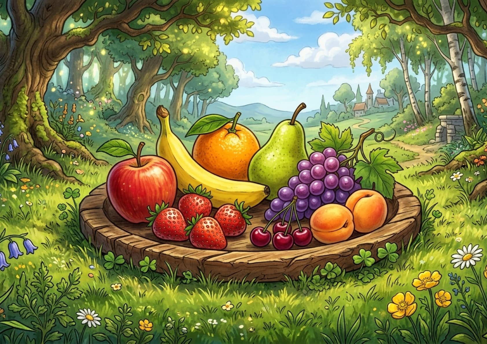 Les noms des fruits